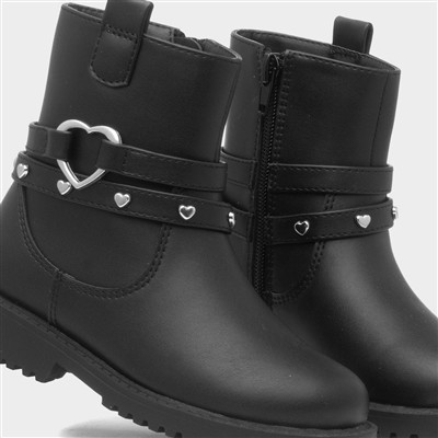 Lane Girls Black Ankle Boot