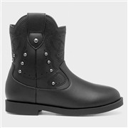 Walkright Camille Girls Black Ankle Boot (Click For Details)