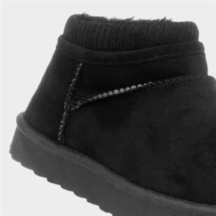Laurel Girls Black Ankle Slip On Boot