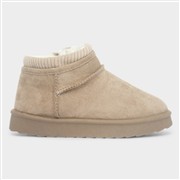 Little Diva Laurel Girls Taupe Ankle Slip On Boot (Click For Details)
