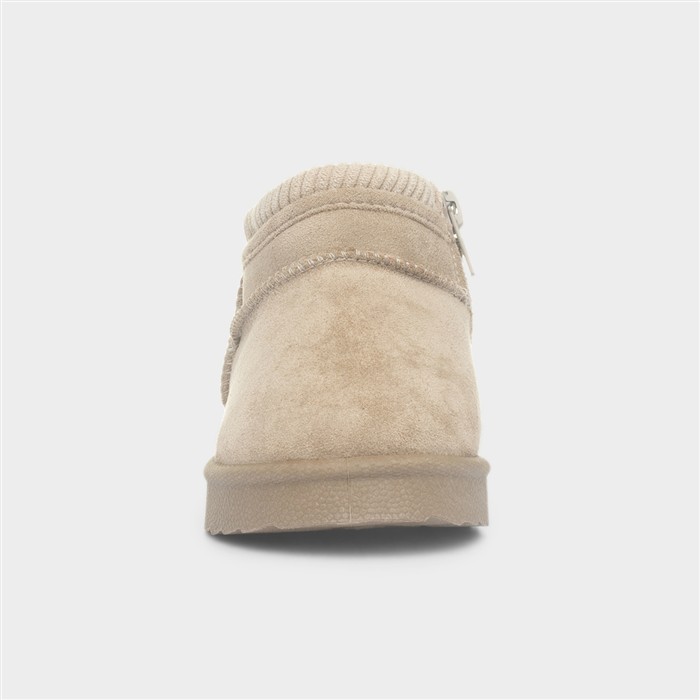 Laurel Girls Taupe Ankle Slip On Boot