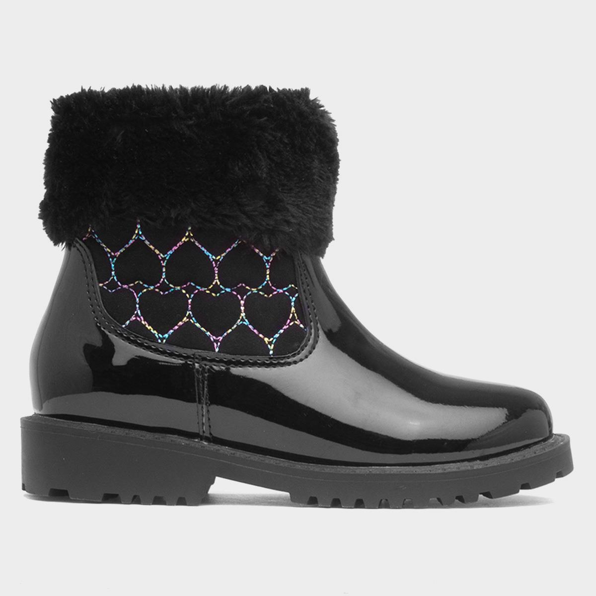 Cecily Girls Black Patent Boot