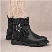 Walkright Leanne Girls Black Ankle Boot (Click For Details)