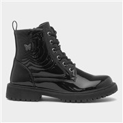 Walkright Cornelia Girls Black Patent Ankle Boot (Click For Details)