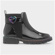 Walkright Lara Girls Black Patent Iridescent Boot (Click For Details)