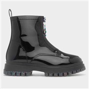 Walkright Cora Girls Black Patent Ankle Boot (Click For Details)