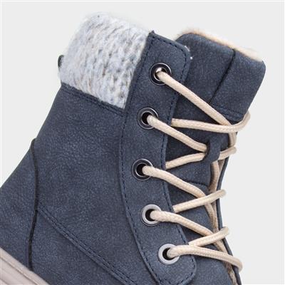 Liv Kids Navy Ankle Boot
