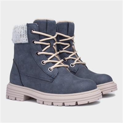 Liv Kids Navy Ankle Boot