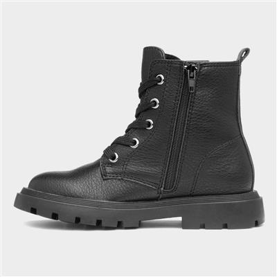 Leonora Kids Black Ankle Boot