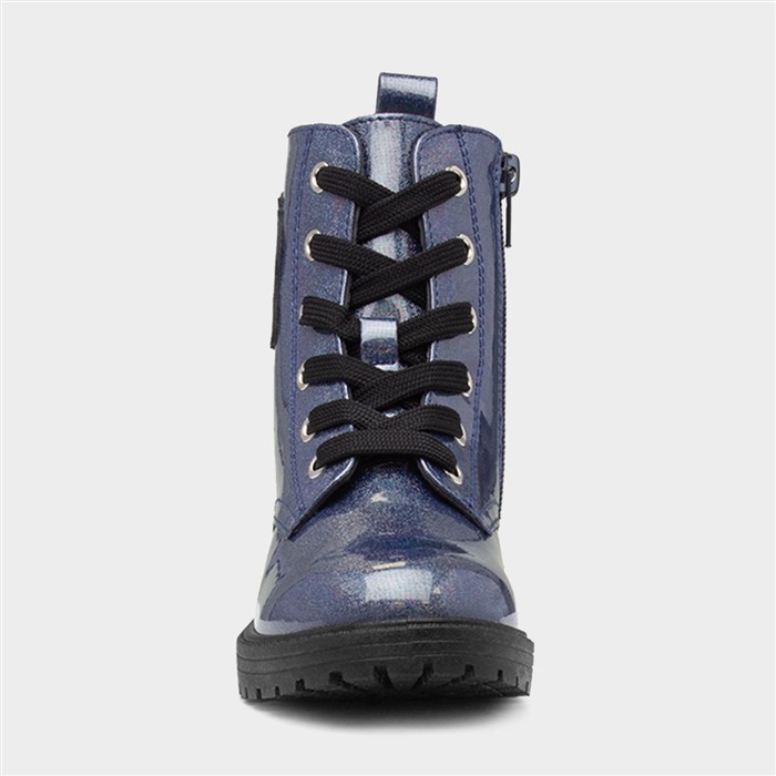 Kids Navy Ankle Boot