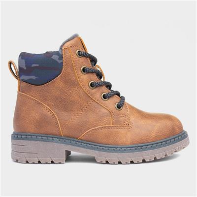 Larry Kids Tan Ankle Boot