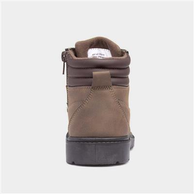 Boys Brown Lace Up Ankle Boot