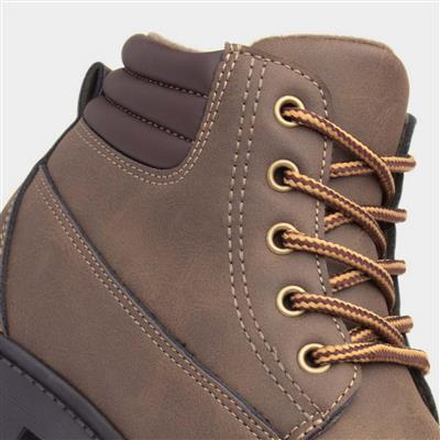 Boys Brown Lace Up Ankle Boot