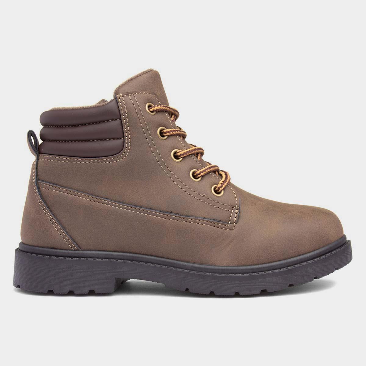 Boys Brown Lace Up Ankle Boot