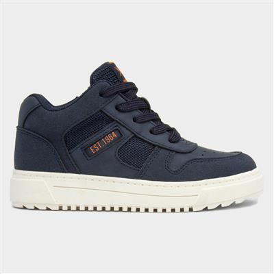 Richie Kids Navy Lace Up Trainer