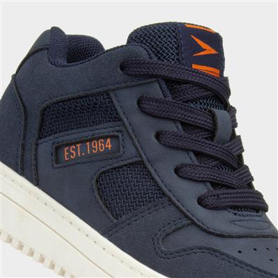 Richie Kids Navy Lace Up Trainer