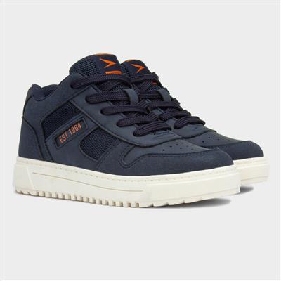Richie Kids Navy Lace Up Trainer