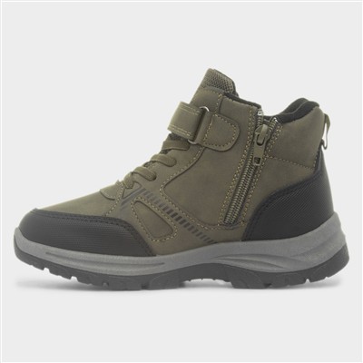 Snowdonia Boys Khaki Ankle Boot