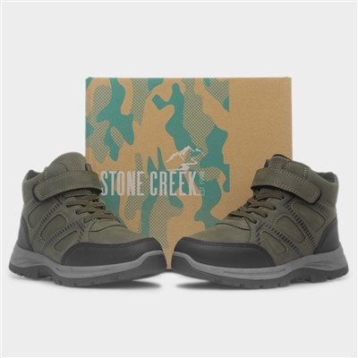 Snowdonia Boys Khaki Ankle Boot