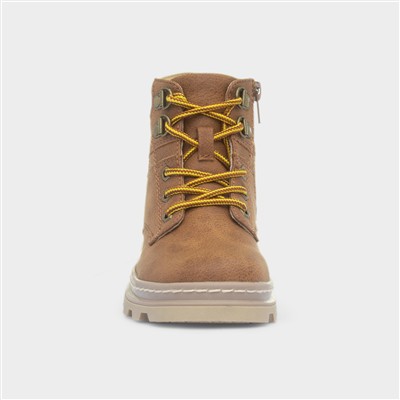 Pete Boys Tan Ankle Boot