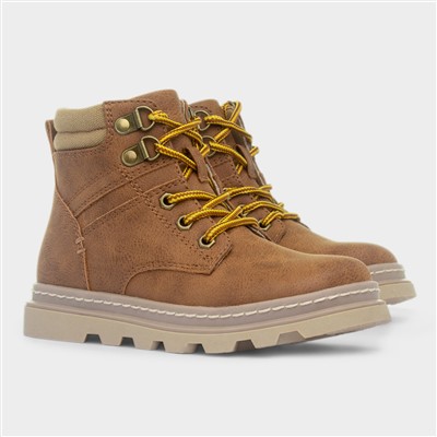 Pete Boys Tan Ankle Boot