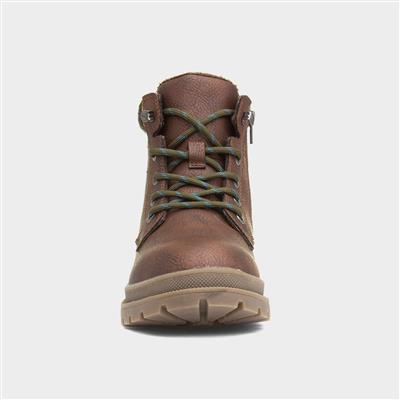 Arthur Kids Brown Zip Up Boot