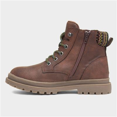 Arthur Kids Brown Zip Up Boot