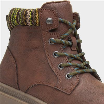 Arthur Kids Brown Zip Up Boot