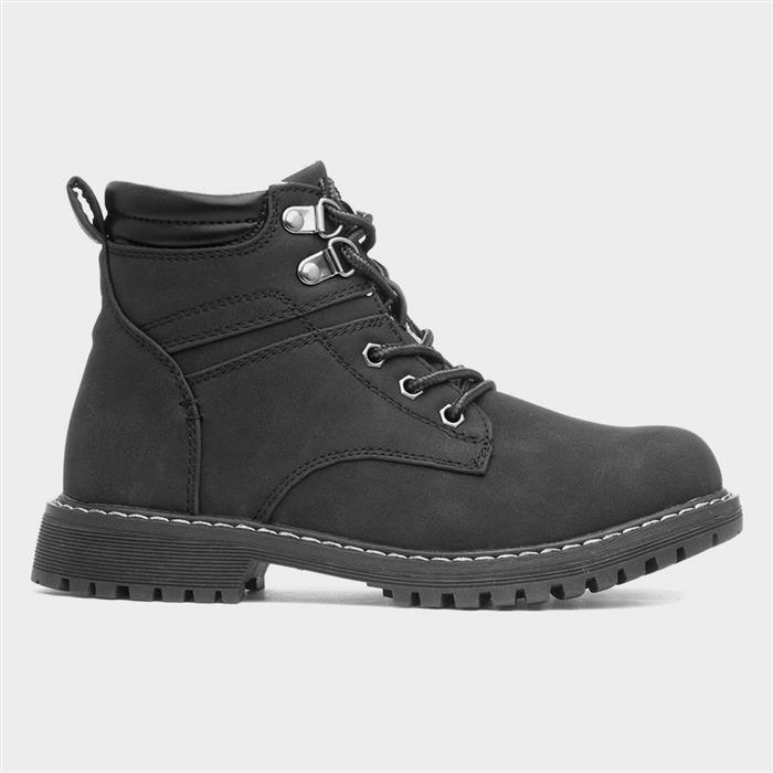 Jonny Boys Black Ankle Boot