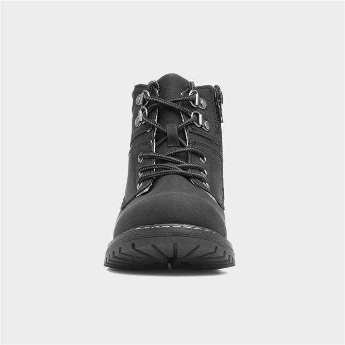 Jonny Boys Black Ankle Boot