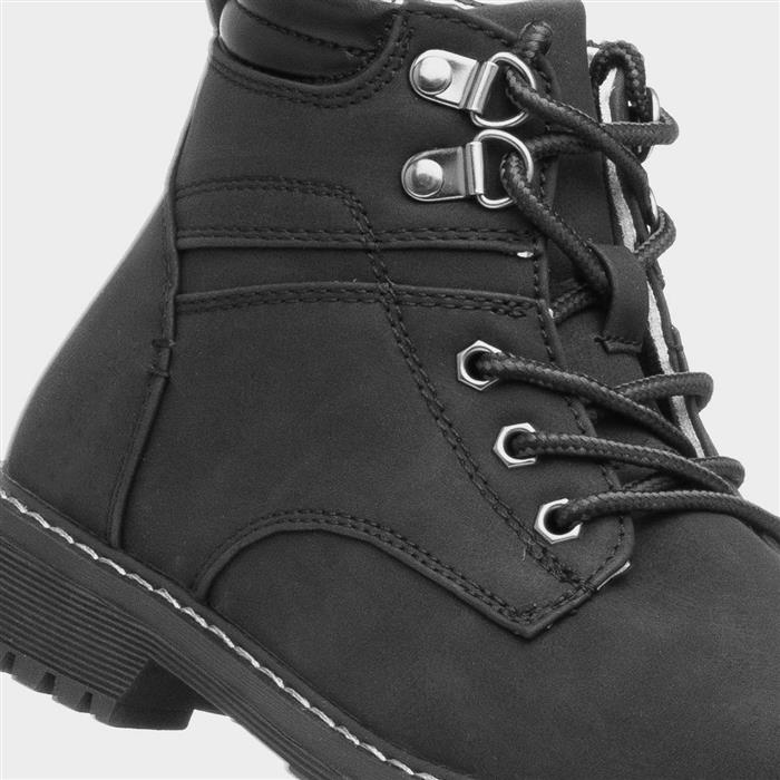 Jonny Boys Black Ankle Boot
