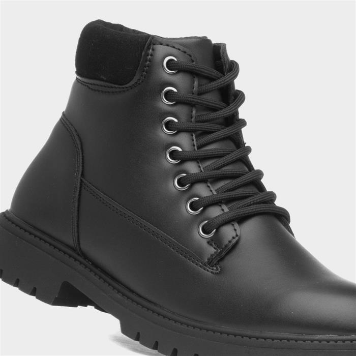 Jamie Boys Black Zip Ankle Boot