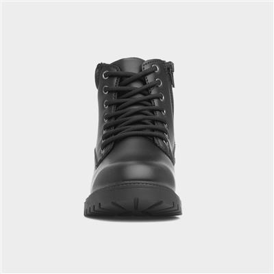 Jamie Boys Black Zip Ankle Boot
