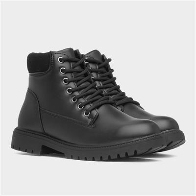 Jamie Boys Black Zip Ankle Boot