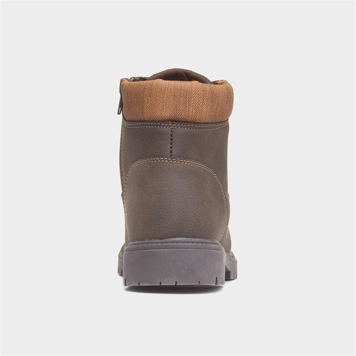 Jamie Boys Brown Zip Ankle Boot