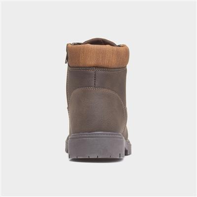 Jamie Boys Brown Zip Ankle Boot