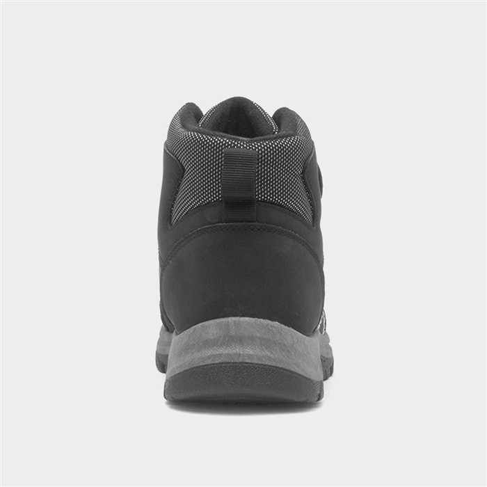 Boys Black Double Easy Fasten Ankle Boot