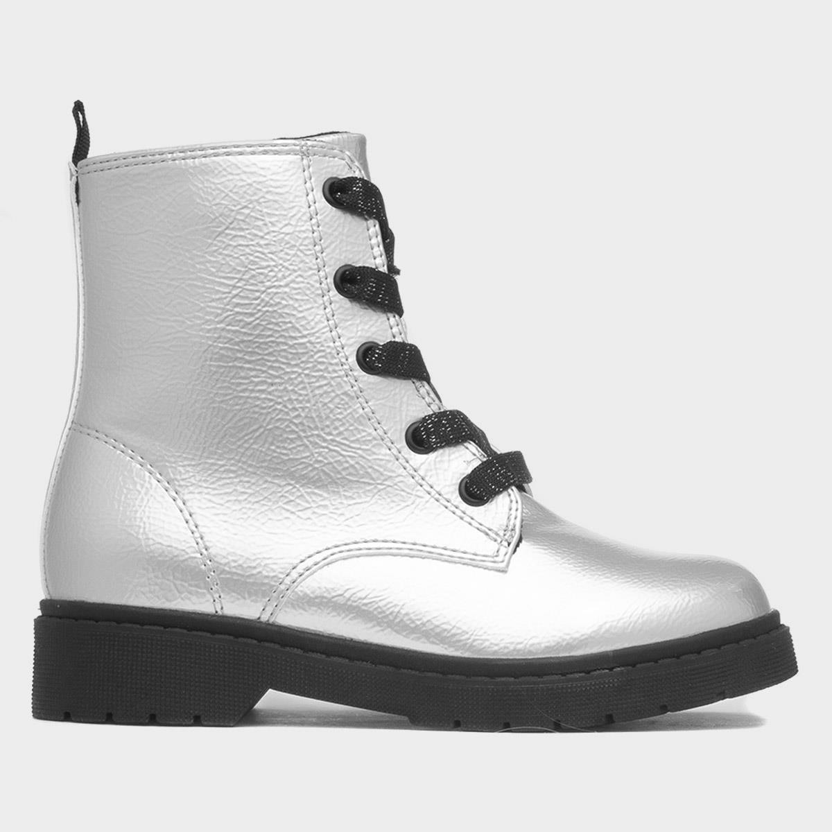 Jill Girls Silver Ankle Boot