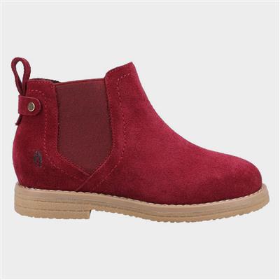 Mini Maddy Kids Red Leather Boot