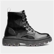 Lilley Junior Elizabeth Girls Black Patent Boots (Click For Details)