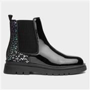 Lilley Junior Eva Kids Black Shiny Boot (Click For Details)