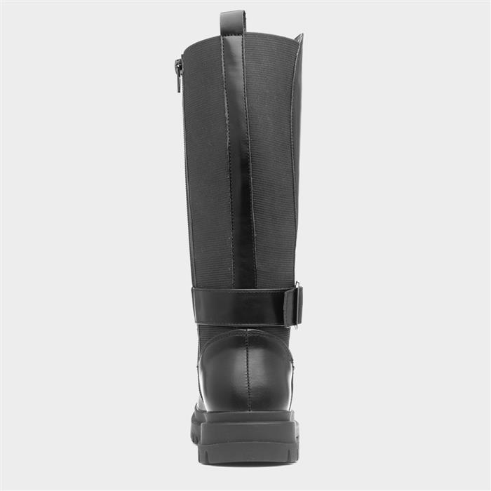 Girls Black Long Leg Boot