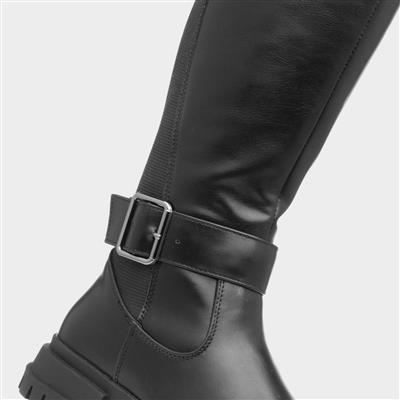 Girls Black Long Leg Boot