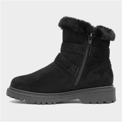 Girls Black Ankle Boot