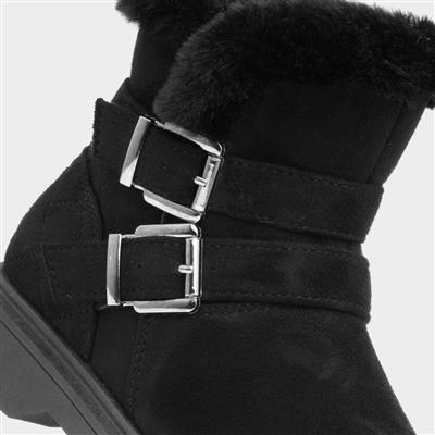 Girls Black Ankle Boot