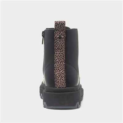 Joanna Girls Black Ankle Boot