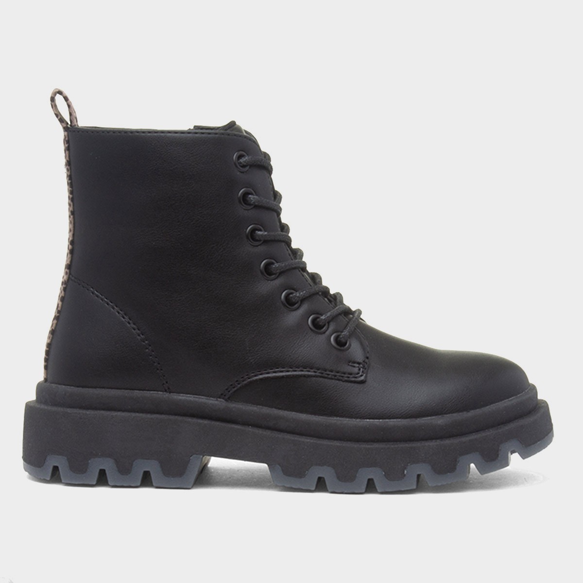 Joanna Girls Black Zip Up Ankle Boot