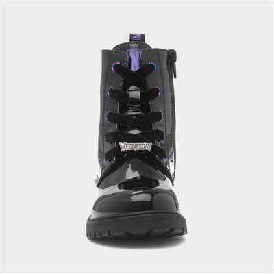 Kids Black Patent Boot