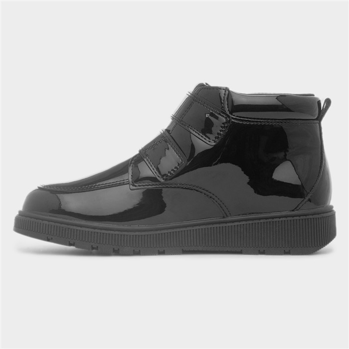 Dream Girls Black Patent Floral Boot