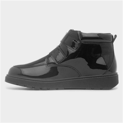 Dream Girls Black Patent Floral Boot